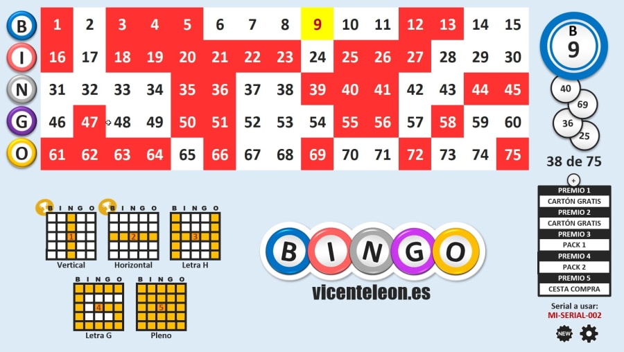 Retiros fiables de Bingo